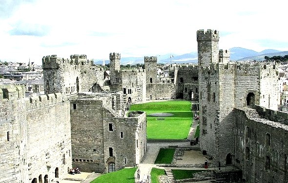 Caernarfon Castle is a medieval building in Gwynedd, north-west Wales.The Edwardian town and castle acted as the administrative centre of north Wales and as a result the...