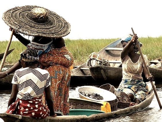 by Daniela Gregr on Flickr.On the lake village of Ganvie near Cotonou, Benin.