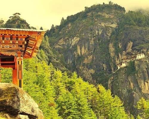 by john a d willis on Flickr.Prayer wheel on the way to Tiger`s Nest Monastery, Bhutan.