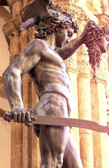 Perseus with the head of Medusa, by Cellini in Florence, Italy