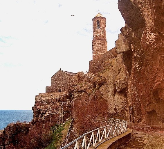 The Cathedral of Castelsardo in Sardinia, Italy